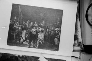 Reproduktion von Gemälden von Rembrandt : Die Nachtwache