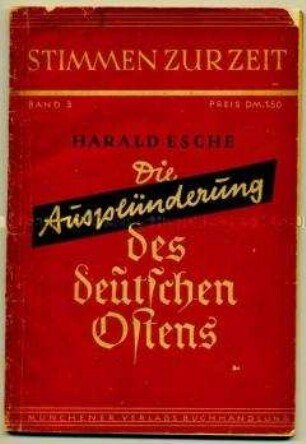 Propagandaschrift gegen die "kommunistische Ausplünderung" der sowjetischen Besatzungszone Deutschlands
