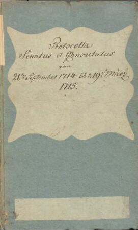 Ratsprotokolle 1714-1715