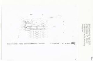 Sanatorium für asthmakranke Kinder (Diplomarbeit bei Peter Poelzig): Lageplan 1:500