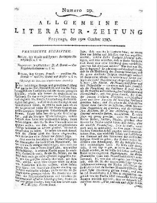 Sammlung nützlicher Bemerkungen für die Stadt- und Landwirthschaft. Düsseldorf: Dänzer 1787