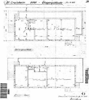 Crailsheim: Nebengebäude ehem.Öllager,Bauleitung Grundrisse