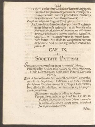 Cap. IX. De Societate Paterna.