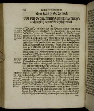 Das sechszehende Kapitel. Von den Vermahnungs- und Bewegungs- auch letzlich denen Befehlschreiben.