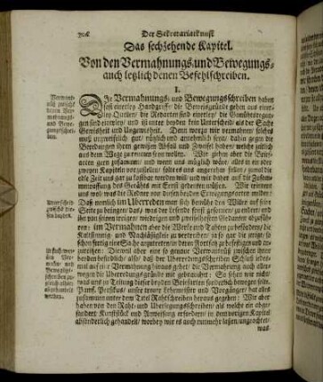 Das sechszehende Kapitel. Von den Vermahnungs- und Bewegungs- auch letzlich denen Befehlschreiben.