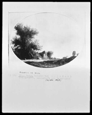 Landschaft mit Bauernhaus