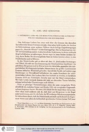 IV. Adel und Königtum