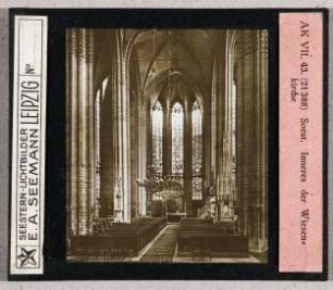 Soest: Wiesenkirche, Inneres nach Osten (Seestern-Nr. 21388, Reihe AK VII, 43)