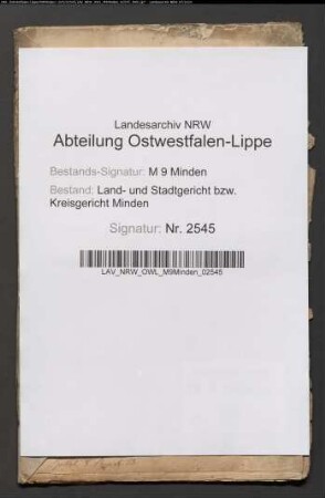 Ablösungsrezeß zwischen Regierungsassessor von Oheimb, Gut Holzhausen und Hermann Lange, Dietrich Wilhelm Gerberding und Geschwister Meyer zu Petershagen.