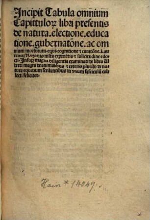 Liber marescalciae equorum
