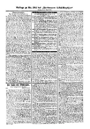 Beilage zu Nr. 184