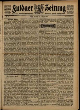 Ausgabe vom Montag, den 06. April 1903.
