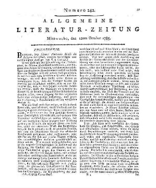 [Spalding, J. J.]: Vertraute Briefe, die Religion betreffend. 2. Aufl. Breslau: Löwe 1785