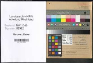 Entnazifizierung Peter Heuser , geb. 02.10.1887 (Postinspektor)