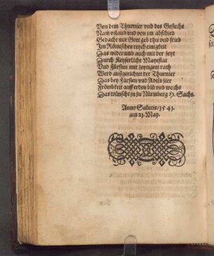 [Datum]: Anno Salutis/ 1541. am 21. May.