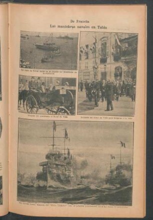 De Francia : Las maniobras navales en Tolón
