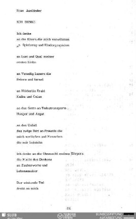 Ich denke