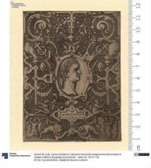 Icones Dvodecim Caesarvm Roma=Ex Antiquissimis Monvmentis In Gratiam Artificvm Elegantissime Exornatae Gerar. de Jodé Excud.