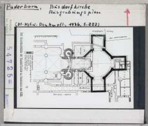 Paderborn: Busdorfkirche Ausgrabungsplan
