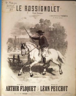 La Rossignolet : chant rustique ; [pour chant et piano] ; paroles de Arthur Floquet