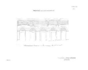 Plan: Rathhaus-Bau Berlin. Bürger-Saal, Wand nach dem Armendeputations-Saal