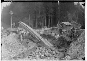 Bau der Straße nach Jungnau durch die Firma Deutschmann 1936