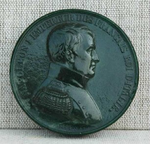 Abguss einer Medaille auf Napoleon Bonaparte