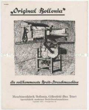 Die vollkommenste Breit-Dreschmaschine