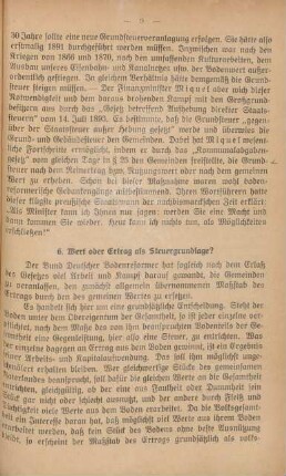 6. Wert oder Ertrag als Steuergrundlage?