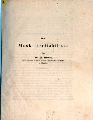 Die Muskelirritabilität