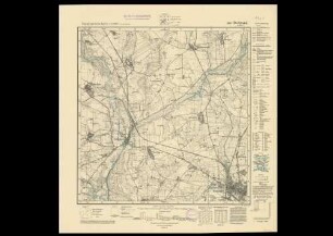 1961 (alte Nr.: 606) Belgard (Persante), Topographische Karte 1:25000 (4 cm - Karte)