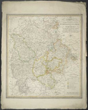 Charte von den Königlich Preussischen Provinzen Westphalen, Cleve-Berg und Niederrhein, dem Kurfürstenthume Hessen, Großherzogthume Hessen, dem Herzogthume Nassau, Fürstenthume Waldeck und dem Gebiete der freien Stadt Frankfurt
