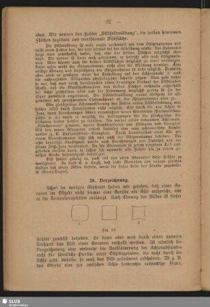 20. Verzeichnung
