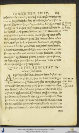 Quid Inter Exhorationem et suasionem