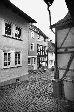 Fachwerkhaus; Schotten, Marktstraße 55, Marktstraße 57