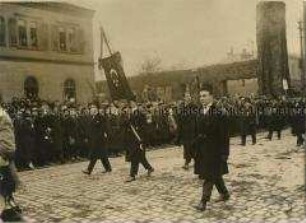 Türkische Gäste im Trauerzug für Friedrich Ebert in Heidelberg