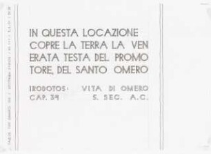 Homers Grab, Ios: Inschrift auf Italienisch 1:1