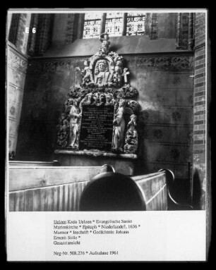 Epitaph für Johann Ernst Stille