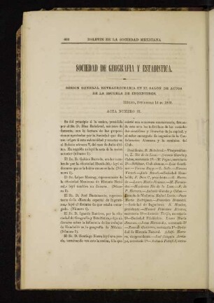 Sociedad de Geografia y Estadistica.