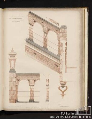 Holland house, details of staircase