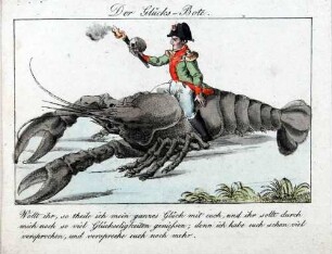 Napoleon-Karikatur: "Der Glücks-Bote"