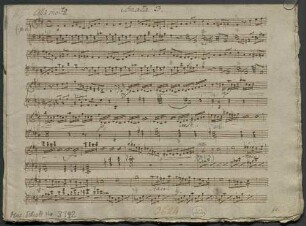 Sonatas, pf, op. 9/3, D-Dur - BSB Mus.Schott.Ha 3342 : [heading, p. 1] Sonata 3