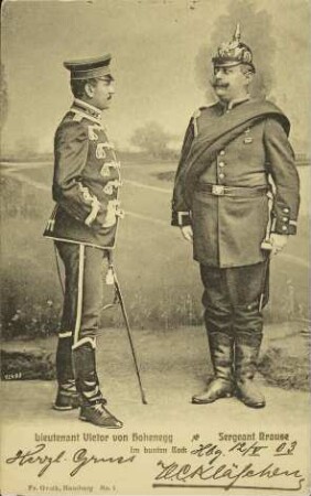 Lieutenant Victor von Hohenegg - Sergeant Krause