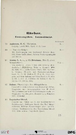 Bücher. Erstausgaben. Luxusdrucke (Nr. 79-220)
