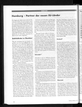 Hamburg - Partner der neuen EU-Länder