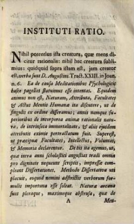 Mentis humanae intellectus, voluntas et memoria : dissertationibus psychologicis illustrata, quando theses selectas ex universa philosophia pro suprema philosophiae laurea