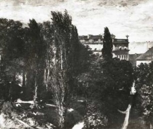 Der Palaisgarten des Prinzen Albrecht : Der Palaisgarten des Prinzen Albrecht. Gemälde (1846; A. Menzel)