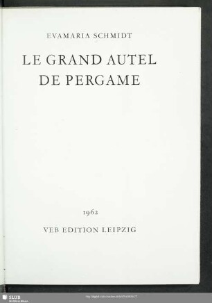 Le grand Autel de Pergame