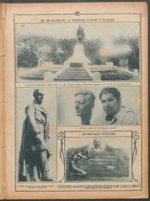 El monumento a Vicente López y Planes