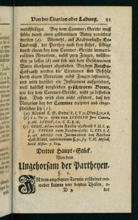 51-64, Drittes Haupt-Stück, von dem Ungehorsam der Partheyen